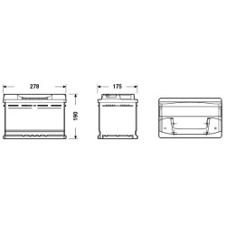 Аккумулятор EXIDE EB740