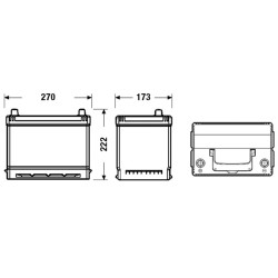 Battery EXIDE EB705