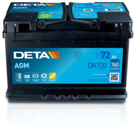 Battery DETA DK720 AGM