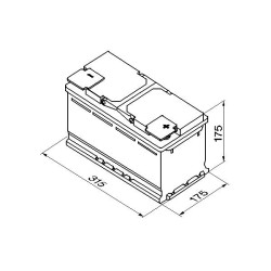 Battery BOSCH S4010