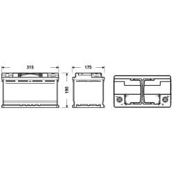 Battery EXIDE EL800