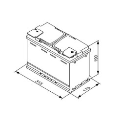 Aku BOSCH S5A11 AGM