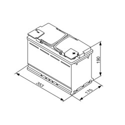 Aku BOSCH S5A13 AGM