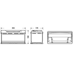 Battery TUDOR TB950