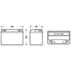 Battery EXIDE EK091