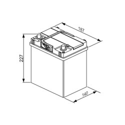 Аккумулятор BOSCH S4018