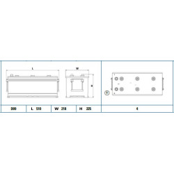 Battery EXIDE EG1806