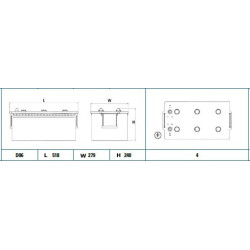 Battery EXIDE EG2254