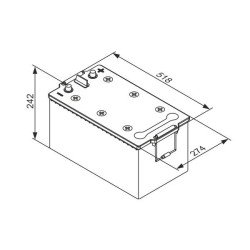 Аккумулятор BOSCH TA080 AGM