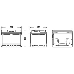 Battery EXIDE EB442