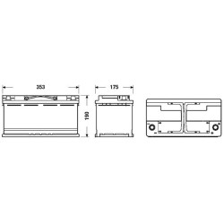 Battery EXIDE EQ800 AGM