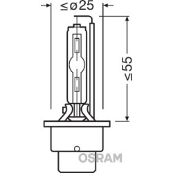 Xenon pirn OSRAM D2S 66240CLC XENARC