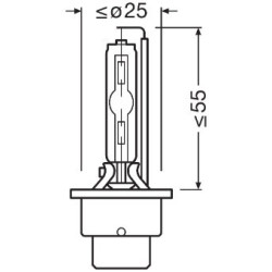 Ксеноновая лампа OSRAM D2S 66240XNN NIGHT BREAKER