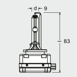 Xenon pirn OSRAM D3S 66340 XENARC