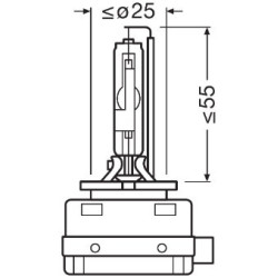 Xenon bulb OSRAM D3S 66340XNN NIGHT BREAKER