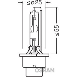 Xenon bulb OSRAM D4R 66450 XENARC