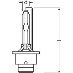 Xenon bulb OSRAM D4S 66440 HCB COOL BLUE BOOST