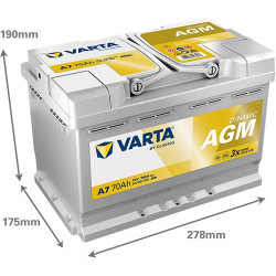Аккумулятор VARTA A7 570901076 AGM