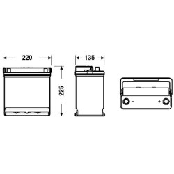 Battery EXIDE EB450