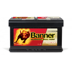 BANNER RUNNING BULL AGM 80Ah 800A 315X170X190 -/+