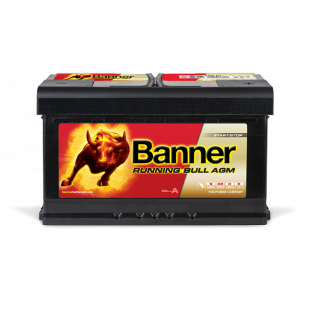BANNER RUNNING BULL AGM 80Ah 800A 315X170X190 -/+