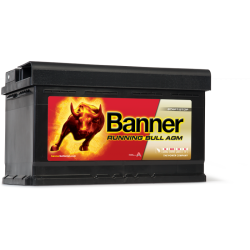 BANNER RUNNING BULL AGM 80Ah 800A 315X170X190 -/+