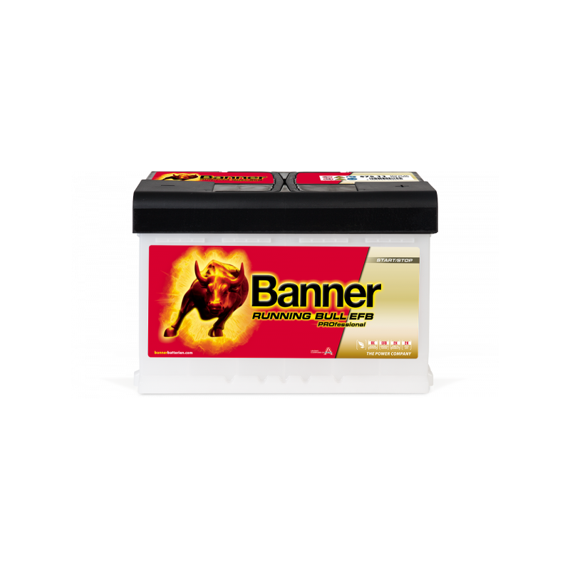 BANNER RUNNING BULL EFB PRO 75Ah 700A 278X175X190 -/+