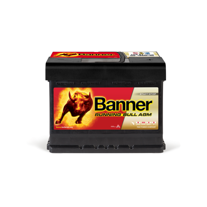 BANNER RUNNING BULL AGM 60Ah 640A 241X175X190 -/+