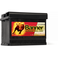 BANNER RUNNING BULL AGM 60Ah 640A 241X175X190 -/+