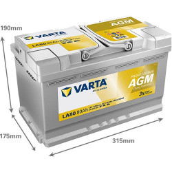Аккумулятор VARTA LA80 840080080 AGM