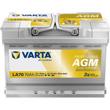 Аккумулятор VARTA LA70 840070076 AGM