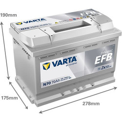 Battery VARTA N70 570500076