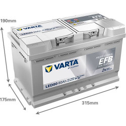 Aku VARTA LED80 932080080 EFB