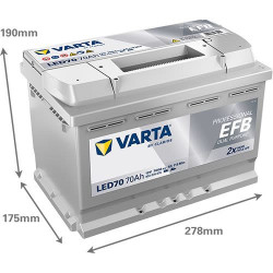 Аккумулятор VARTA LED70 932070076 EFB