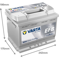Battery VARTA N60 560500064