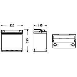 Battery EXIDE EB451