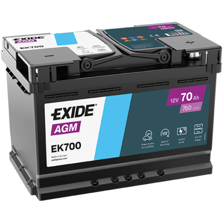Aku EXIDE EK700 AGM