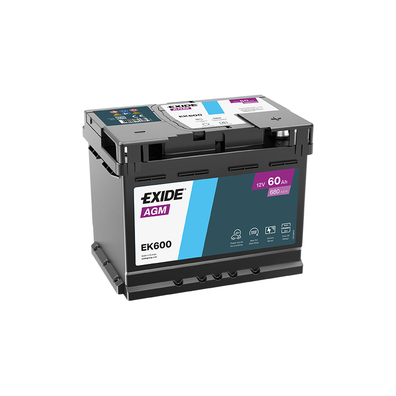 Aku EXIDE EK600 AGM