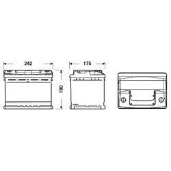 Battery EXIDE EC550