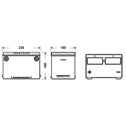 Battery EXIDE EB558