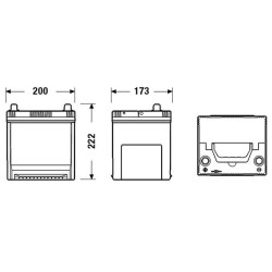 Battery EXIDE EB505