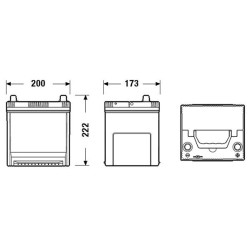 Battery EXIDE EB504